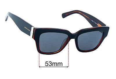 Longchamp LO745S Replacement Lenses 53mm wide 