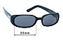 Sunglass Fix Replacement Lenses for MCRX Madrid - 51mm Wide 