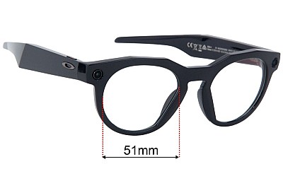 Oakley Meta HSTN Verres de Remplacement 51mm wide 