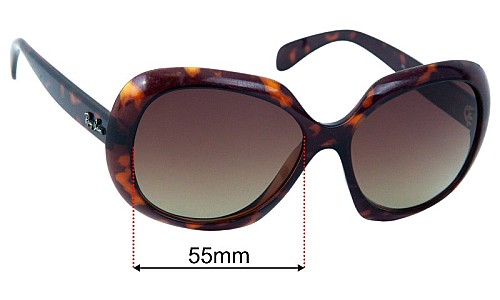 Ray-Ban RB4208 Verres de Remplacement 55mm wide 