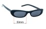 Sunglass Fix Lentes de Repuesto para Saint Laurent  SL 557 Shade - 53mm Wide 
