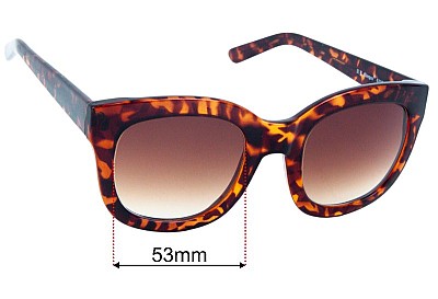 AJ Morgan 62066 Lentes de Repuesto 53mm wide 