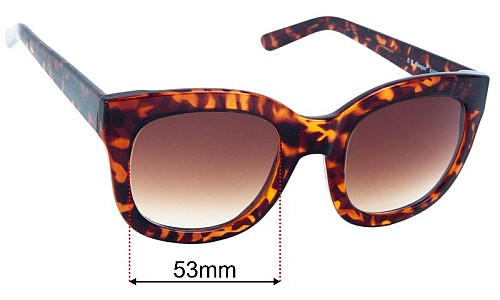 AJ Morgan 62066 Replacement Lenses 53mm wide 