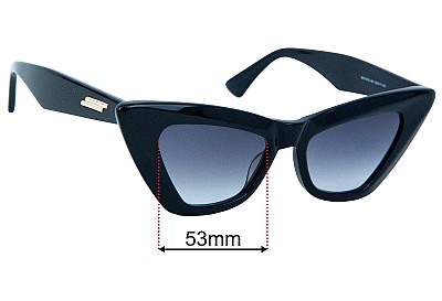 Bottega Veneta BV 1101S Lentes de Repuesto 53mm wide 