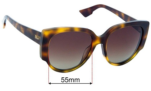 Christian Dior Night 1 Ersatzgläser 55mm wide 