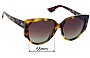Sunglass Fix Ersatzgläser für Christian Dior Night 1 - 55mm Wide 