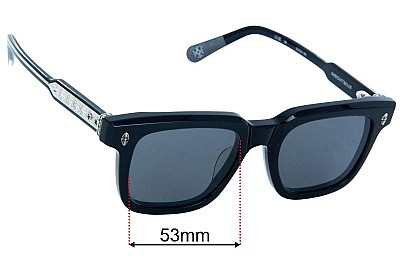 Chrome Hearts Ambidixtrous Replacement Lenses 53mm wide 