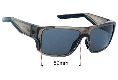 Costa Del Mar Taxman Lentes de Repuesto 59mm wide 
