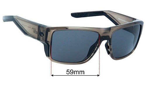 Costa Del Mar Taxman Replacement Lenses 59mm wide 