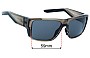 Sunglass Fix Replacement Lenses for Costa Del Mar Taxman - 59mm Wide 