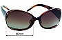 Sunglass Fix Lentes de Repuesto para Fendi FS 427AF - 60mm Wide 