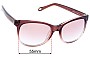 Sunglass Fix Ersatzgläser für Fossil FOS 3006S - 55mm Wide 