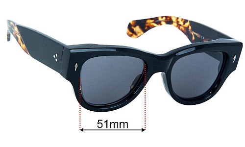 Jacques Marie Mage Chelsea Lentes de Repuesto 51mm wide 