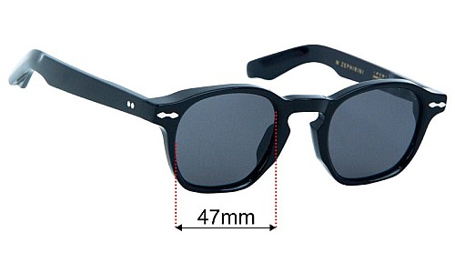 Jacques Marie Mage Zephirin Replacement Lenses 47mm wide 