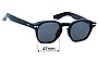 Sunglass Fix Replacement Lenses for Jacques Marie Mage Zephirin - 47mm Wide 