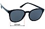 Sunglass Fix Ersatzgläser für Le Specs Renegade - 51mm Wide 