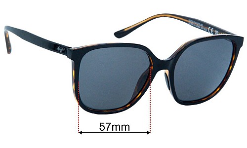 Sunglass Fix Replacement Lenses for Maui Jim RS871 Good Fun - 57mm Wide 
