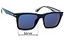 Sunglass Fix Replacement Lenses for Police Champ SPLN35 - 55mm Wide 