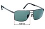 Sunglass Fix Ersatzgläser für Porsche P 8918 - 63mm Wide 