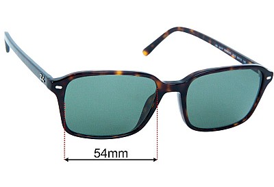 Ray-Ban RB5431F Raimond Verres de Remplacement 56mm wide 