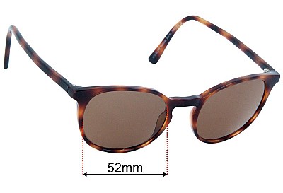 Specsavers Rasboras Sun Rx Lentes de Repuesto 52mm wide 