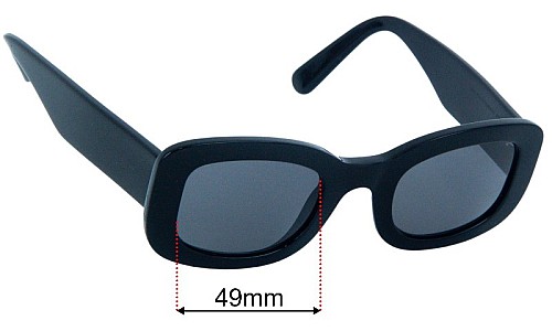 VIU The Posh Replacement Lenses 49mm wide 