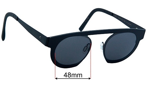 Blackfin Zen BF977 Replacement Lenses 48mm wide 