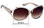 Guess GF6099 Ersatzgläser 61mm wide 