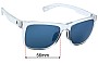 Sunglass Fix Replacement Lenses for Hurley Storm - 56mm Wide 