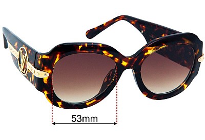 Louis Vuitton  Z1133E Replacement Lenses 53mm wide 