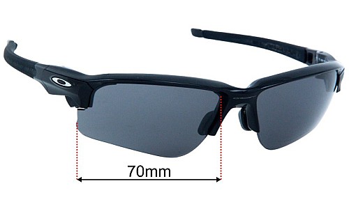 Oakley Flak Draft OO9373 Verres de Remplacement 70mm wide 