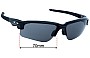 Oakley Flak Draft OO9373 Verres de Remplacement 70mm wide 