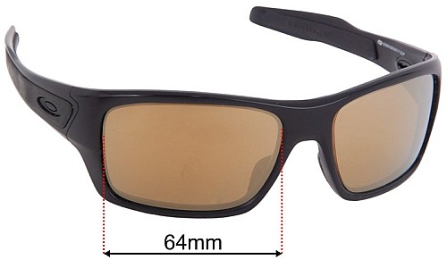Oakley Turbine OO9263 Verres de Remplacement 64mm wide 