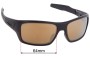Sunglass Fix Verres de Remplacement pour Oakley Turbine OO9263 - 64mm Wide 
