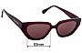 Sunglass Fix Replacement Lenses for Ochre Lane Freya Cocoa - 53mm Wide 