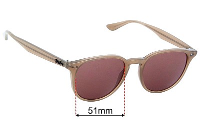 Ray-Ban RB4259 Verres de Remplacement 51mm wide 