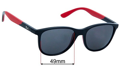 Ray-Ban RJ9077S Replacement Lenses 49mm wide 