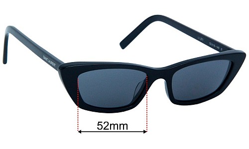 Saint Laurent  SL 277 Replacement Lenses 52mm wide 