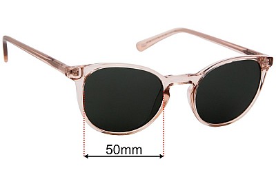 Specsavers Rasboras Sun Rx Lentes de Repuesto 50mm wide 