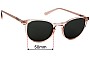 Sunglass Fix Lentes de Repuesto para Specsavers Rasboras Sun Rx - 50mm Wide 