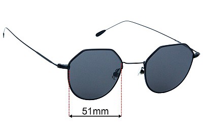 Visionario VSNO 121.2 Replacement Lenses 51mm wide 