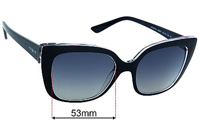 Vogue VO5337-S Verres de Remplacement 53mm wide 