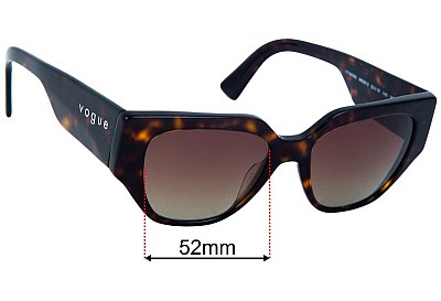 Vogue VO5409-S Verres de Remplacement 52mm wide 