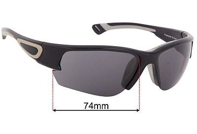 Barz Optics  Cabo Lentes de Repuesto 74mm wide 
