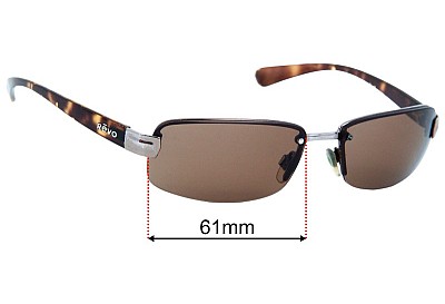 Revo 3056 Verres de Remplacement 61mm wide 