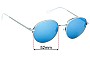 Sunglass Fix Lentes de Repuesto para Solar Mercury - 52mm Wide 
