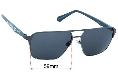 Superdry SD Sun Rx 07 Verres de Remplacement 59mm wide 