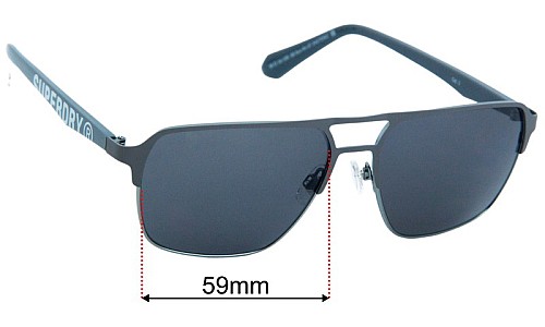 Superdry SD Sun Rx 07 Replacement Lenses 59mm wide 