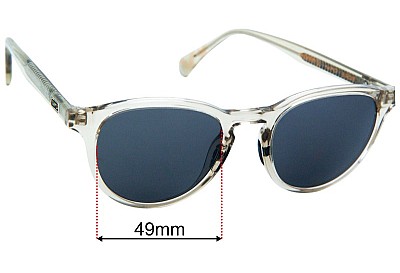 WMP Eyewear Birdie Verres de Remplacement 49mm wide 