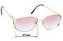 Sunglass Fix Lentes de Repuesto para Yves Saint Laurent 4092 - 57mm Wide 